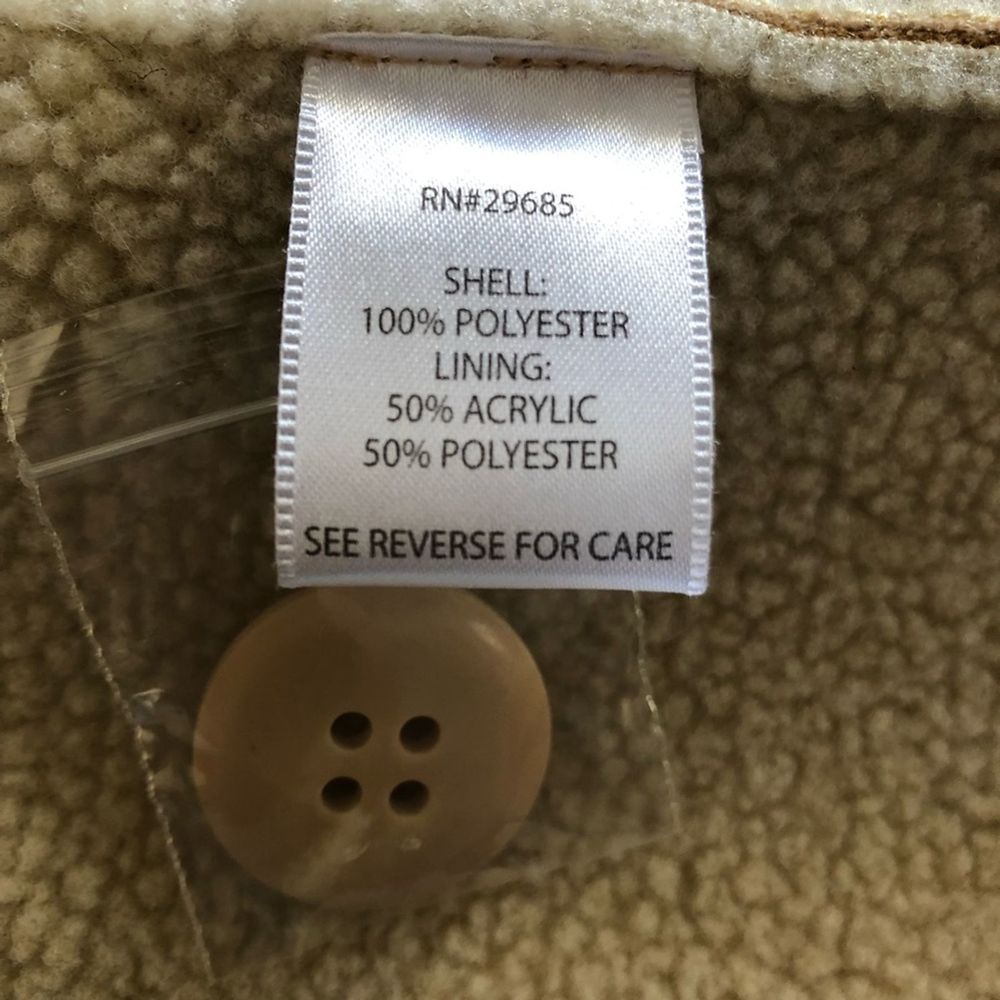 Pendleton Shearling Camel Two Tone Coat Size Small - image 6